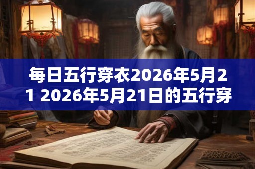 每日五行穿衣2026年5月21 2026年5月21日的五行穿衣规则是什么