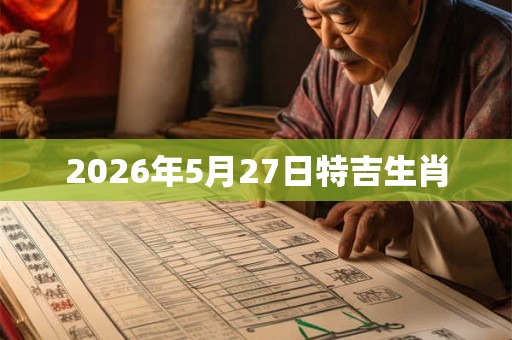 2026年5月27日特吉生肖