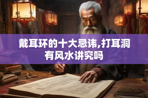 戴耳环的十大忌讳,打耳洞有风水讲究吗 戴耳环的十大忌讳,打耳洞有风水讲究吗