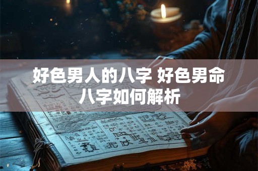 好色男人的八字 好色男命八字如何解析 好色男人的八字 好色男命八字如何解析