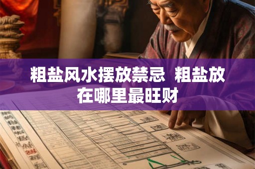 粗盐风水摆放禁忌 粗盐放在哪里最旺财 粗盐风水摆放禁忌 粗盐放在哪里最旺财