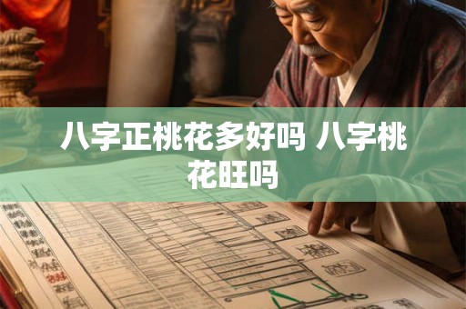 八字正桃花多好吗 八字桃花旺吗