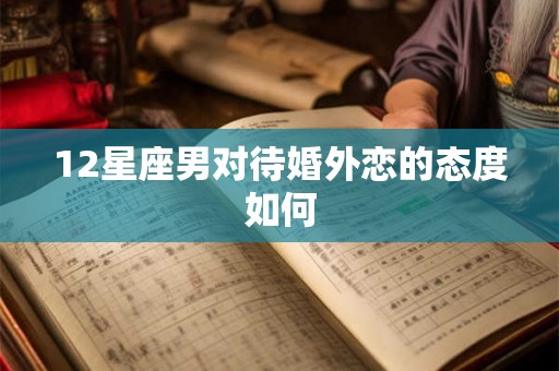 12星座男对待婚外恋的态度如何