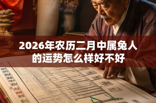 2026年农历二月中属兔人的运势怎么样好不好