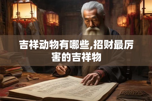 吉祥动物有哪些,招财最厉害的吉祥物 吉祥动物有哪些,招财最厉害的吉祥物