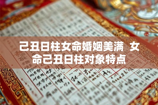 己丑日柱女命婚姻美满  女命己丑日柱对象特点