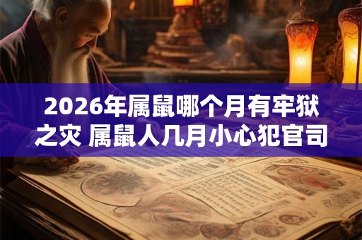 2026年属鼠哪个月有牢狱之灾 属鼠人几月小心犯官司 2026年属鼠哪个月有牢狱之灾 属鼠人几月小心犯官司