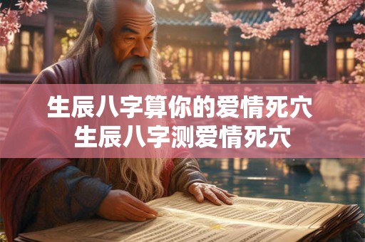 生辰八字算你的爱情死穴 生辰八字测爱情死穴