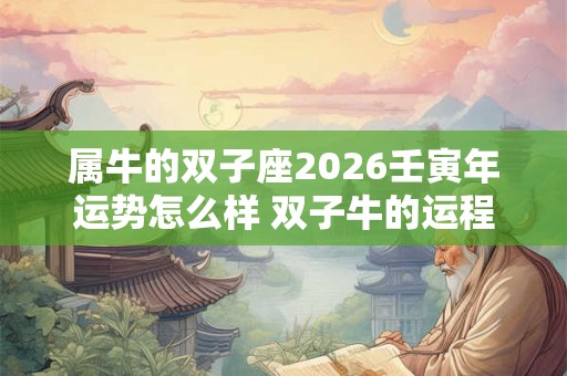 属牛的双子座2026壬寅年运势怎么样 双子牛的运程解析