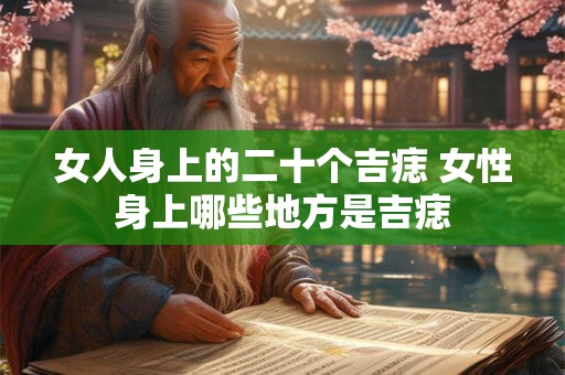 女人身上的二十个吉痣 女性身上哪些地方是吉痣