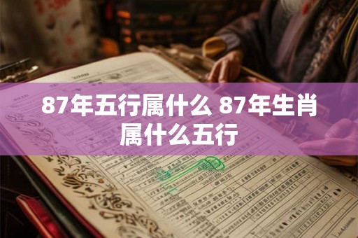 87年五行属什么 87年生肖属什么五行