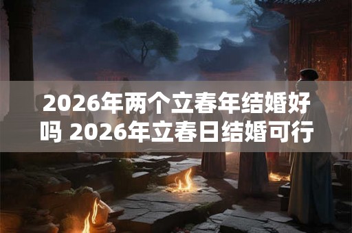 2026年两个立春年结婚好吗 2026年立春日结婚可行吗