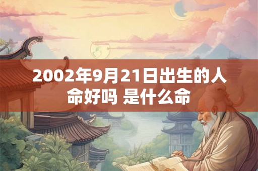 2002年9月21日出生的人命好吗 是什么命