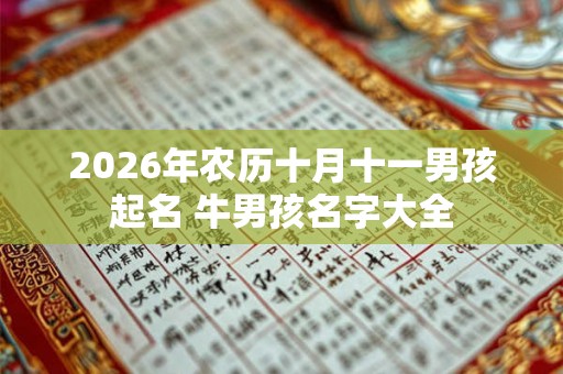 2026年农历十月十一男孩起名 牛男孩名字大全