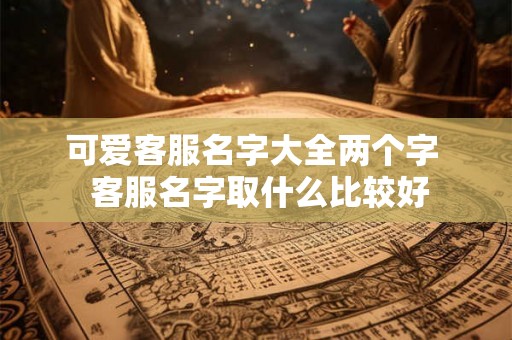 可爱客服名字大全两个字  客服名字取什么比较好
