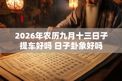 2026年农历九月十三日子提车好吗 日子卦象好吗