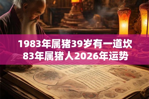 1983年属猪39岁有一道坎 83年属猪人2026年运势 1983年属猪39岁有一道坎 83年属猪人2026年运势
