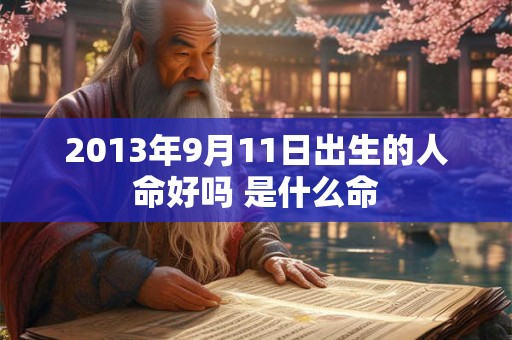 2013年9月11日出生的人命好吗 是什么命