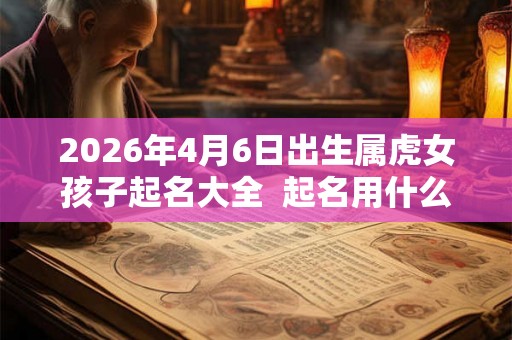 2026年4月6日出生属虎女孩子起名大全  起名用什么字好