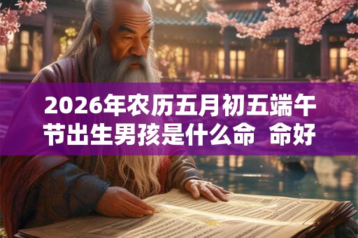 2026年农历五月初五端午节出生男孩是什么命  命好不好