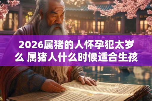 2026属猪的人怀孕犯太岁么 属猪人什么时候适合生孩子