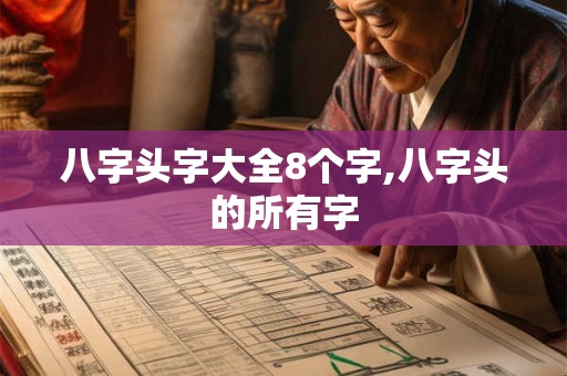 八字头字大全8个字,八字头的所有字