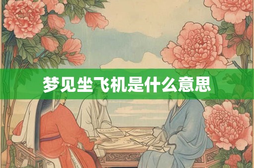 梦见坐飞机是什么意思 梦见坐飞机是什么意思