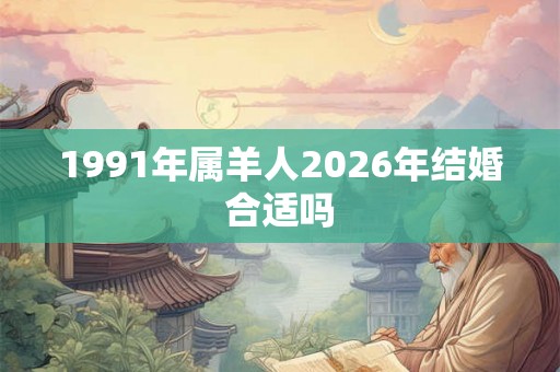 1991年属羊人2026年结婚合适吗