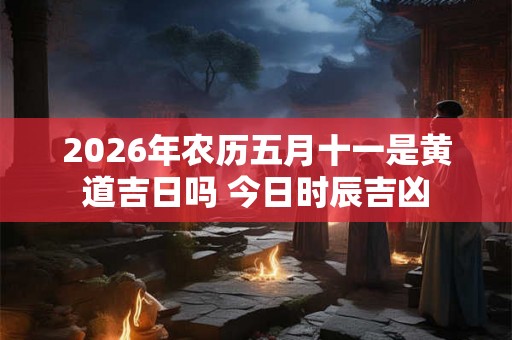 2026年农历五月十一是黄道吉日吗 今日时辰吉凶 2026年农历五月十一是黄道吉日吗 今日时辰吉凶