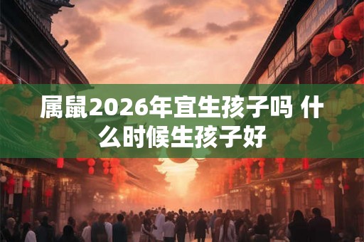 属鼠2026年宜生孩子吗 什么时候生孩子好