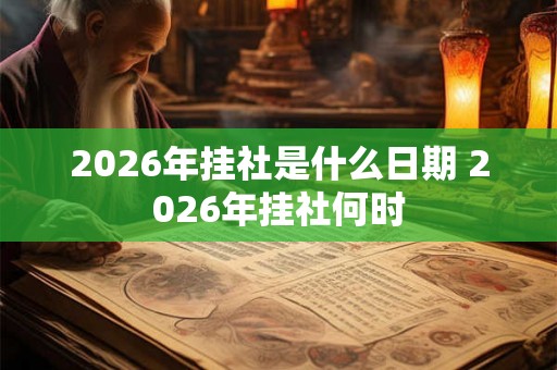2026年挂社是什么日期 2026年挂社何时