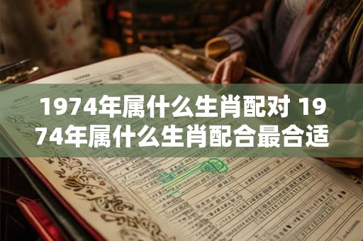 1974年属什么生肖配对 1974年属什么生肖配合最合适