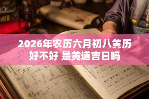 2026年农历六月初八黄历好不好 是黄道吉日吗