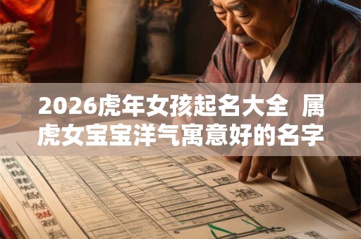 2026虎年女孩起名大全 属虎女宝宝洋气寓意好的名字精选 2026虎年女孩起名大全 属虎女宝宝洋气寓意好的名字精选