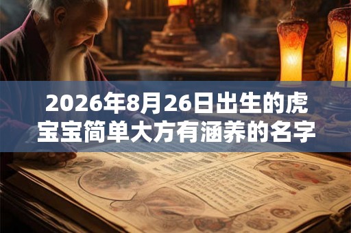2026年8月26日出生的虎宝宝简单大方有涵养的名字