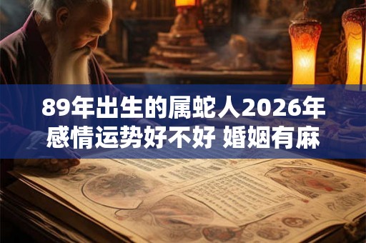 89年出生的属蛇人2026年感情运势好不好 婚姻有麻烦