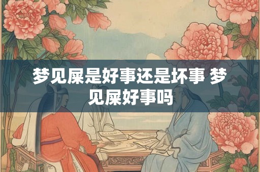 梦见屎是好事还是坏事 梦见屎好事吗