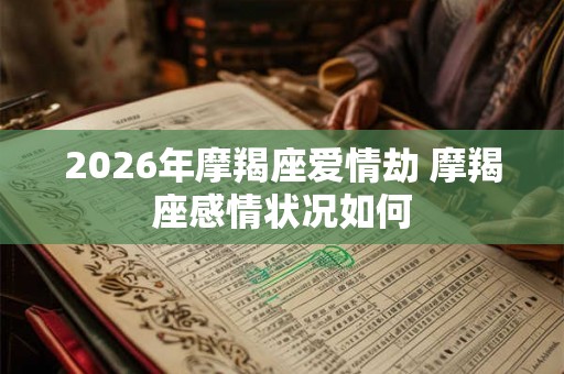 2026年摩羯座爱情劫 摩羯座感情状况如何 2026年摩羯座爱情劫 摩羯座感情状况如何