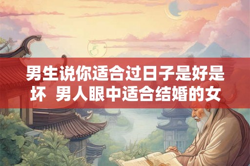 男生说你适合过日子是好是坏 男人眼中适合结婚的女人 男生说你适合过日子是好是坏 男人眼中适合结婚的女人