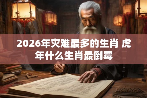 2026年灾难最多的生肖 虎年什么生肖最倒霉 2026年灾难最多的生肖 虎年什么生肖最倒霉