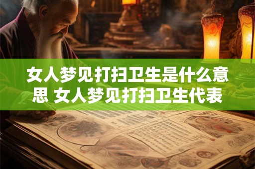 女人梦见打扫卫生是什么意思 女人梦见打扫卫生代表什么