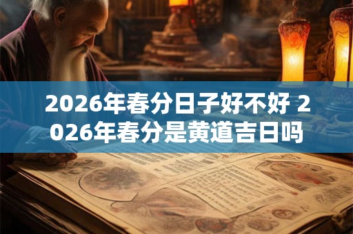 2026年春分日子好不好 2026年春分是黄道吉日吗
