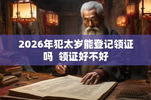 2026年犯太岁能登记领证吗  领证好不好