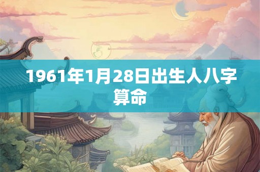 1961年1月28日出生人八字算命
