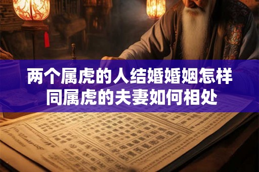 两个属虎的人结婚婚姻怎样 同属虎的夫妻如何相处