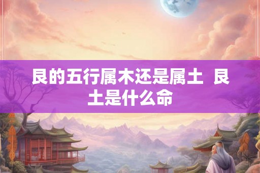 艮的五行属木还是属土  艮土是什么命