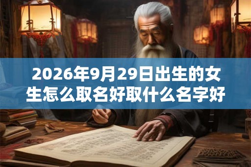 2026年9月29日出生的女生怎么取名好取什么名字好