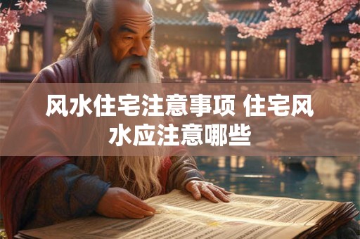 风水住宅注意事项 住宅风水应注意哪些