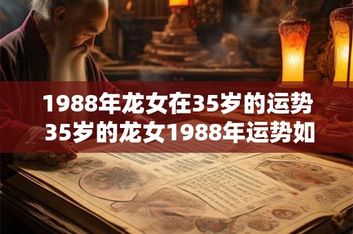 1988年龙女在35岁的运势 35岁的龙女1988年运势如何