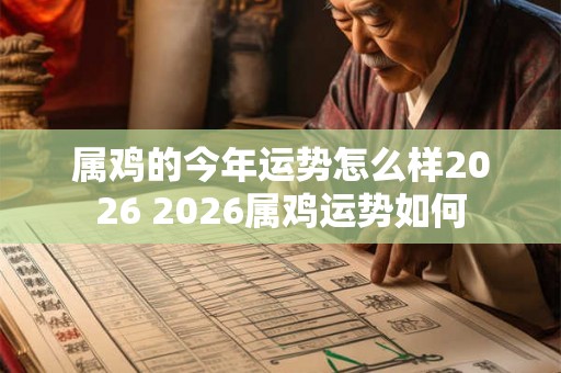 属鸡的今年运势怎么样2026 2026属鸡运势如何 属鸡的今年运势怎么样2026 2026属鸡运势如何